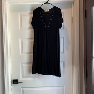 Black Dress with open Chest